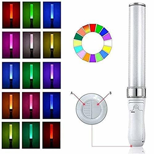 Social Multicolor LED Glow Sticks luz intermitente de fiesta 15 patrones que cambian