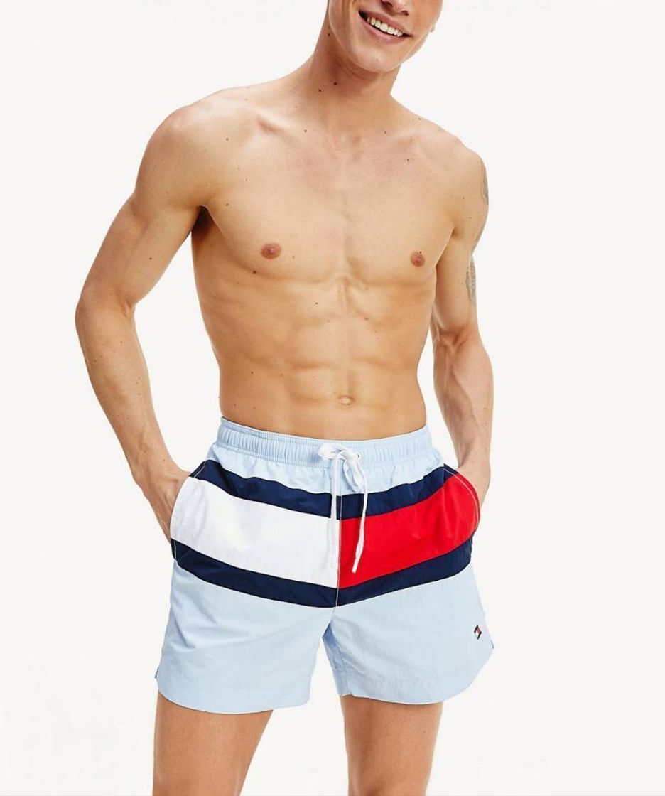 Social TOMMY HILFIGER FLAG PANEL SWIM SHORTS

