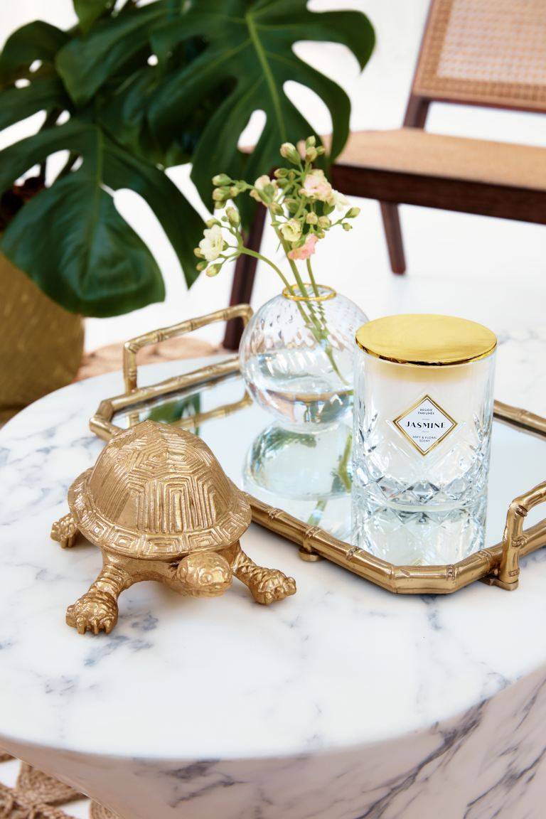 Social Bandeja con base de espejo 