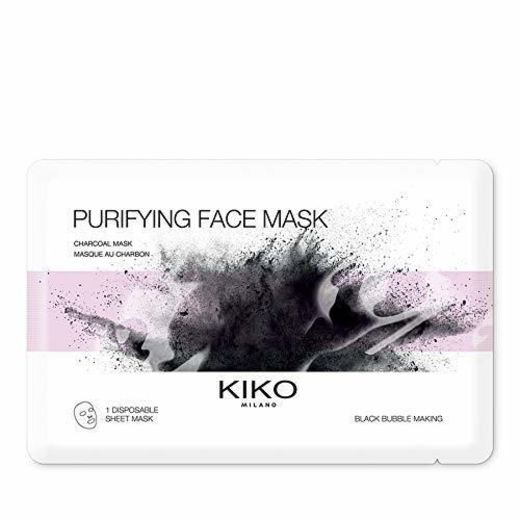 Mascarilla facial purificante de tejido con carbón Kiko
