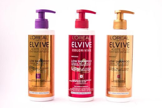 Elvive Aceite Extra Low Shampoo Crema lavado Rizos 400