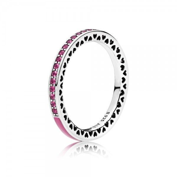 Products Anel Radiant Hearts of Pandora Cereja