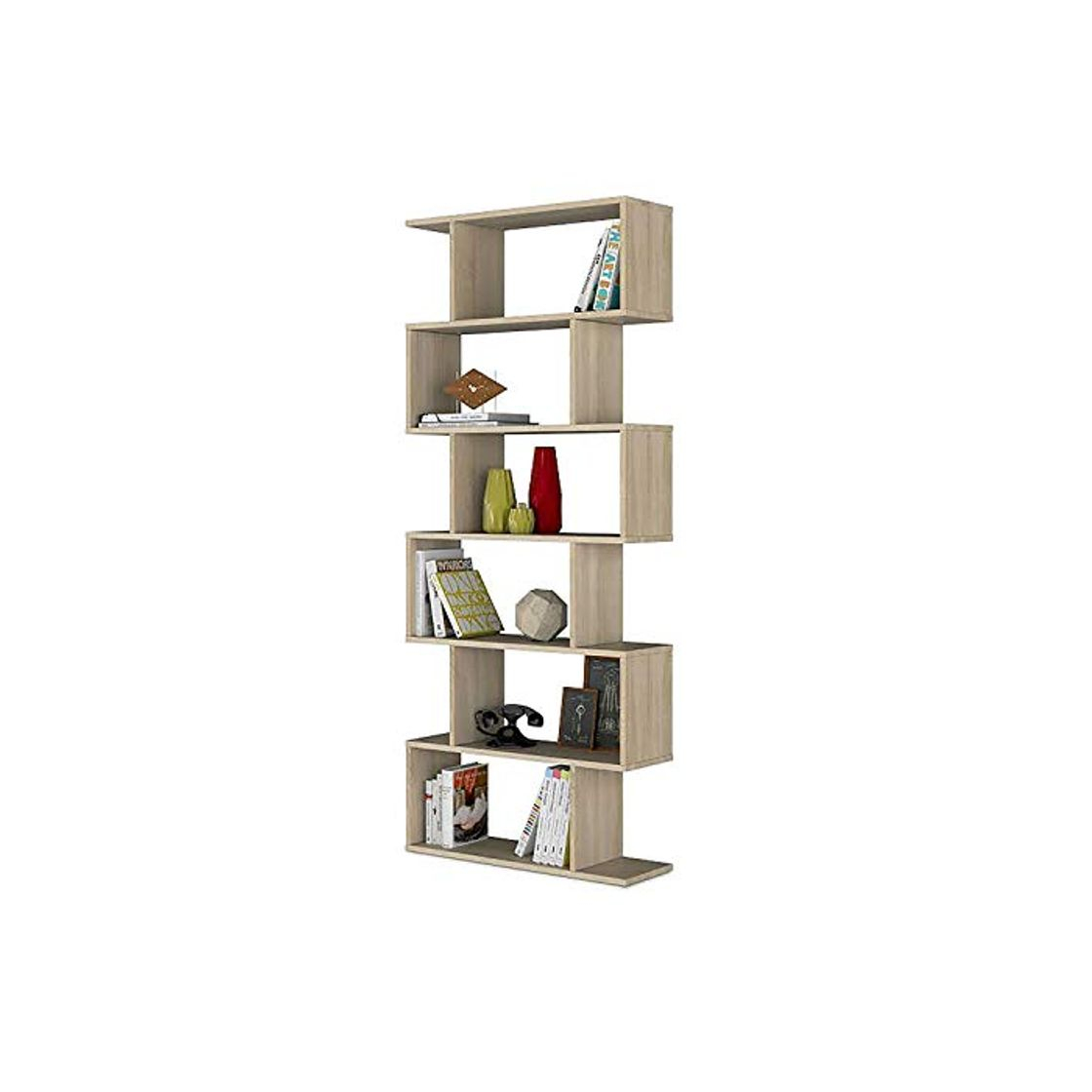 Producto Habitdesign 301011F - Estanteria Athena Alta, libreria Abierta Salon, 80 x 25