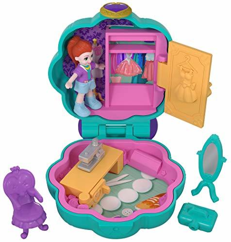 Producto Polly Pocket Mini cofre estudio de moda, muñeca con accesorios