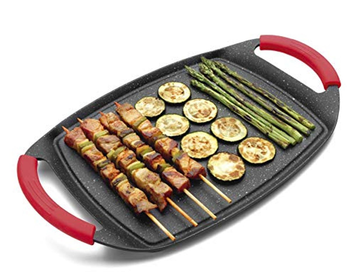 Social Lacor Lacor-25547-Plancha Grill Eco Piedra 47x27x2cm-Negro