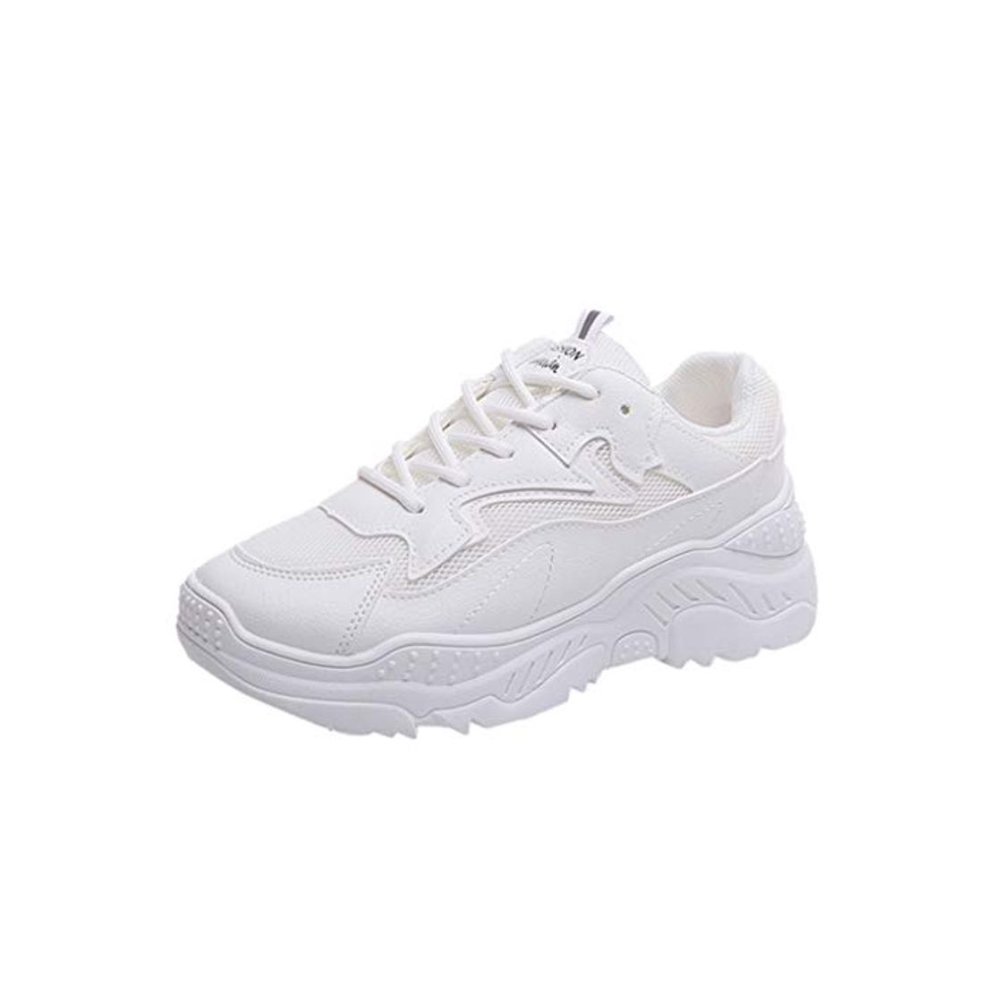 Social LANSKIRT Zapatillas Running de Mujer Zapatos Deportivas Transpirables Calzado con Cordones Zapatillas