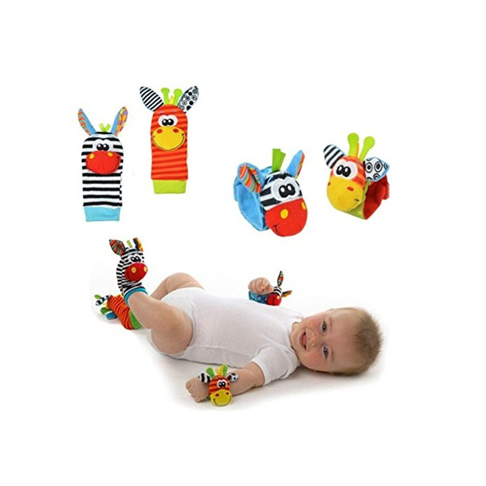 Producto AIUIN Baby Wrist and Socks - 4PCS Baby Wrist Socks Rattles Toy