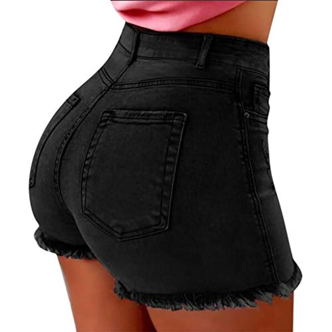 Social Gusspower Pantalones Cortos para Mujer Sexy Vaqueros Mujer Cintura Alta Tallas Grandes