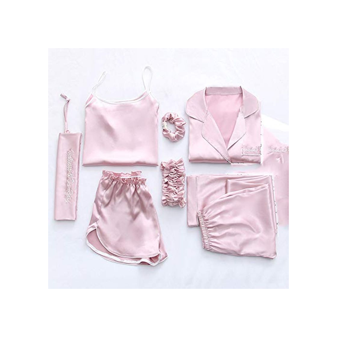 Social SZTB Pijama de Siete Piezas para Mujer