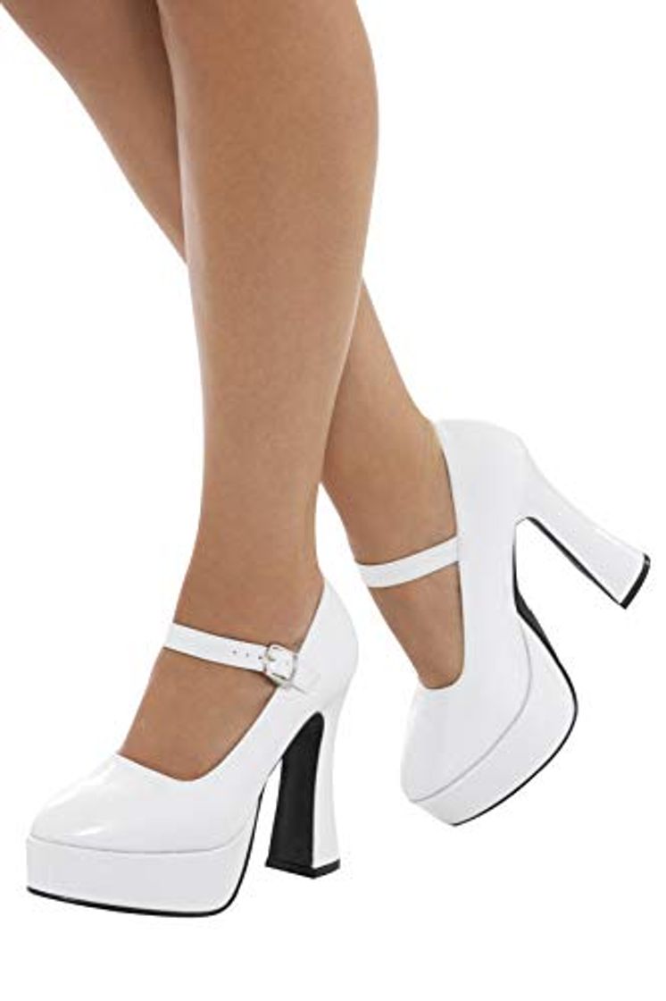 Social Smiffys-43075L Zapatos de Plataforma años 70 para Mujer, tacón de 12.7 cm,