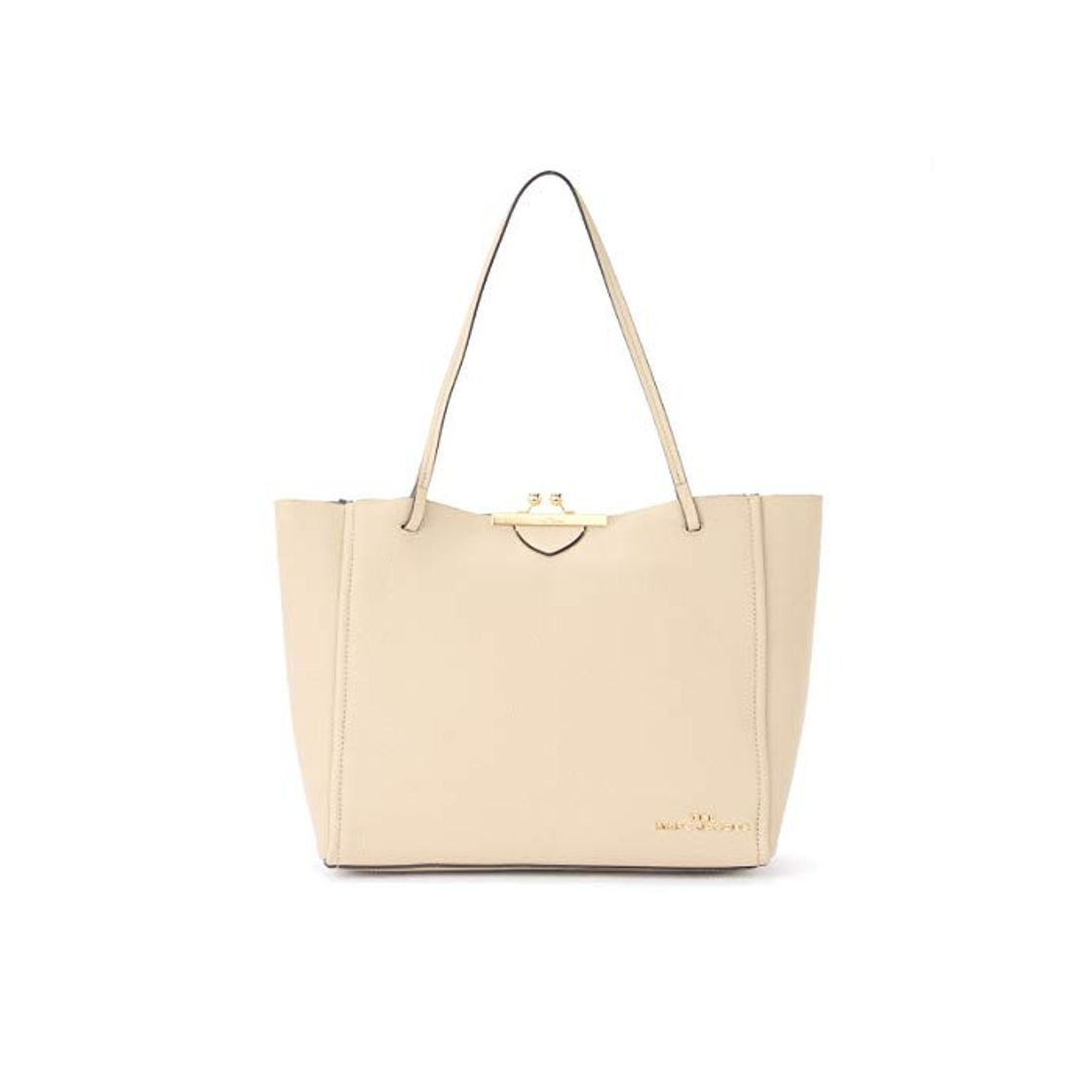 Product Marc Jacobs Borsa Kiss Lock Tote in pelle martellata beige