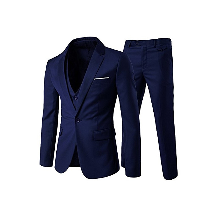 Producto Cloudstyle Traje Suit Hombre 3 Piezas Chaqueta Chaleco pantalón Traje al Estilo