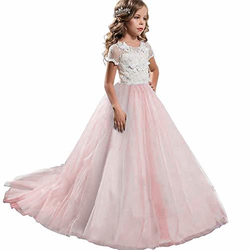 Producto NNJXD Las niñas de Encaje de Tul Bordado Princesa Baile Vestido de