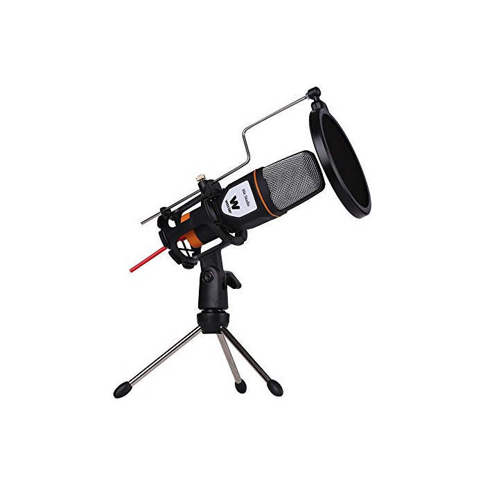 Social WOXTER Mic Studio Black - Micrófono condensador profesional para ordenador , grabar,
