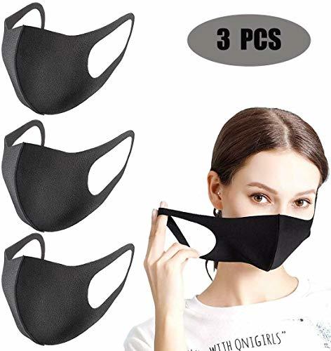Social Boolavard 3 Piezas Máscara Reutilizable Lavable Unisex A Prueba de Polvo Antipolor