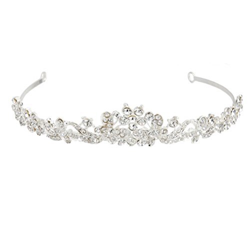 Social ULTNICE Cristal boda novia dama de honor Tiara princesa Rinestone venda hairband