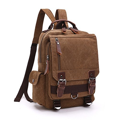 Social LOSMILE Mochila Hombres Mujer Lona Bolso de Bandolera La Bolsa de Mensajero