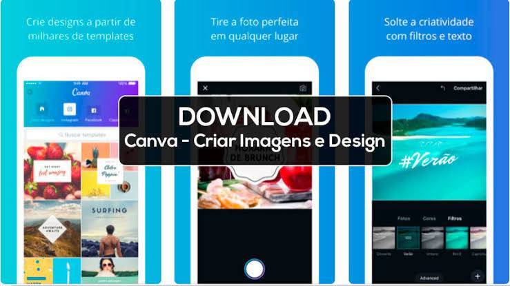 Somos todos designer, baixe aqui o Canva.
