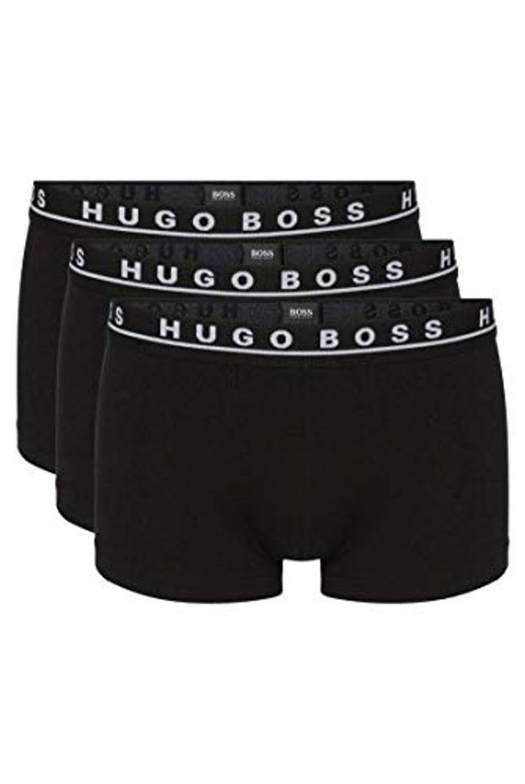 Moda BOSS Trunk CO/EL Bóxer, Negro