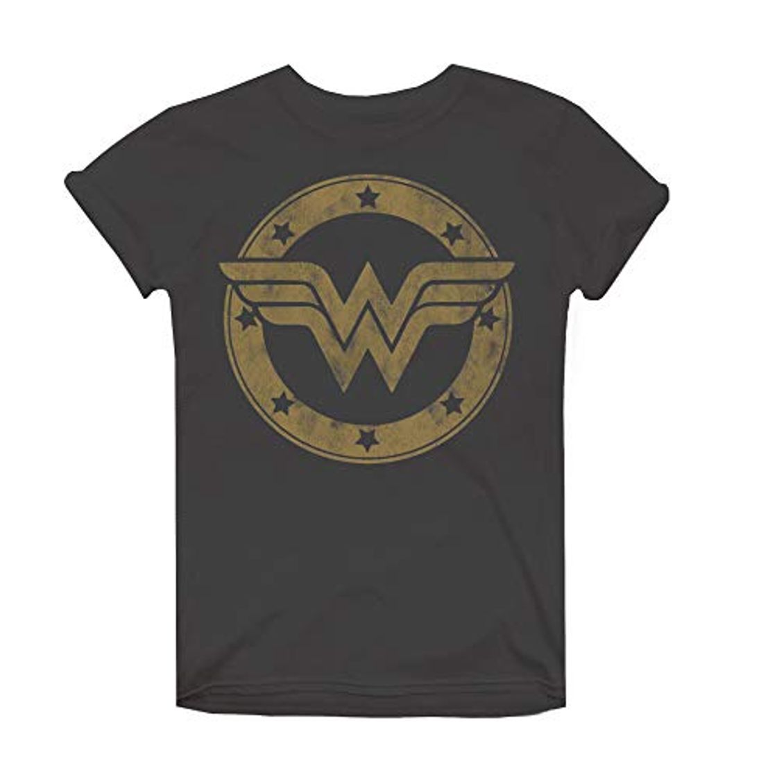 Producto DC Comics Wonder Woman Metallic Logo Camiseta, Gris