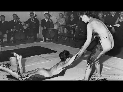 Social Rotraut Interview: Yves Klein's Living Paintbrushes - YouTube