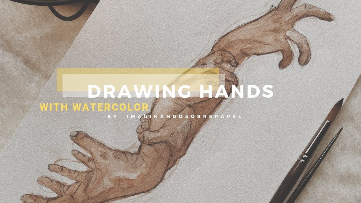 Fashion DRAWING HANDS WITH WATERCOLOR - YouTube