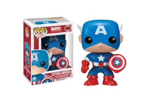 FunKo - Pop! Bobble Colección Marvel - Figura Capitán América