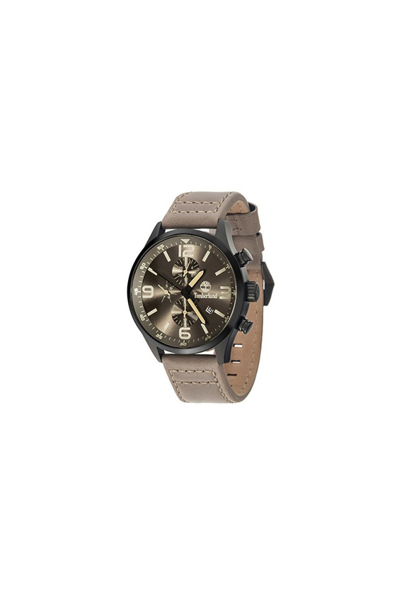 Fashion Timberland Rutherford Reloj para Hombre Analógico de Cuarzo con Brazalete de Piel