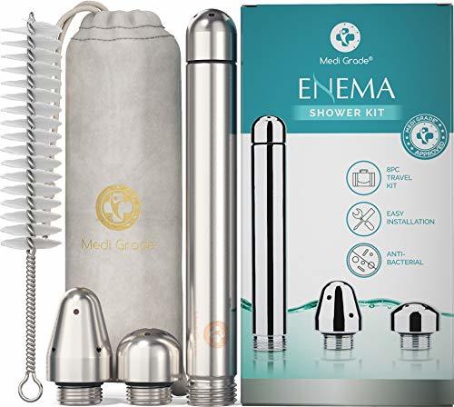 Product Medi Grade Accesorios de Enema para Cabezal de Ducha – 4 Lujosas