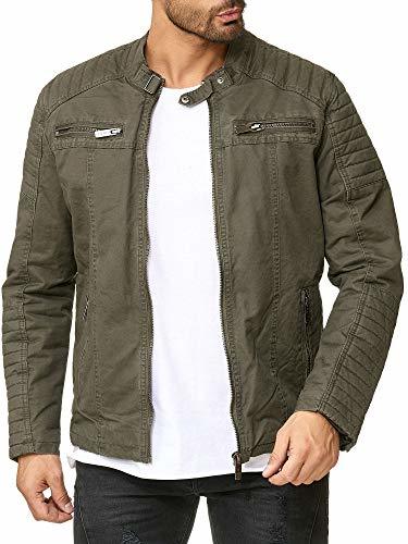 Producto Red Bridge Hombres Chaqueta Casuales Algodón Moda Acanalado Transición Cazadora