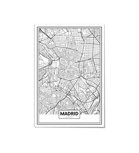 5€ Póster mapa Madrid