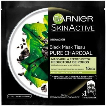 Producto Mascarilla Facial Negra: Black Mask Tissu Pure Charcoal