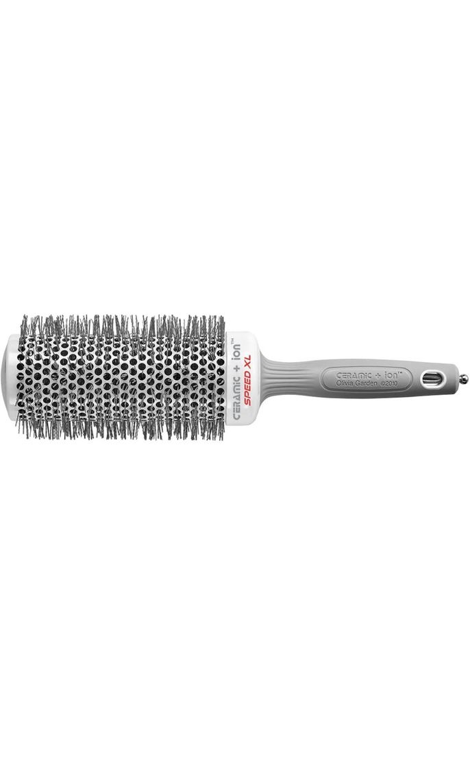 Social Olivia Garden Rund-Haar-Bürste Ceramic + Ion Speed XL 55/75 mm, langer Bürstenkörper für kürzere Föhnzeiten, antistatische Rundbürste (Ionen Haarbürste) zum Föhnen und Glätten langer Haare