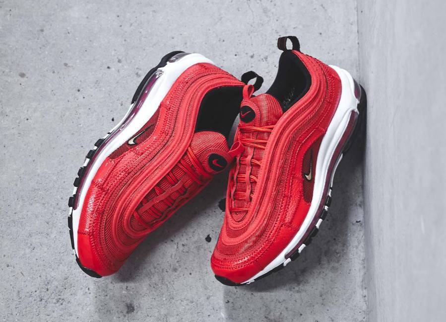 Fashion Air max 97 cr7 red patchwork