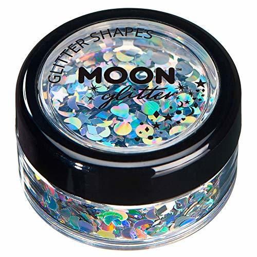 Brillo con Figuras Holográficas por Moon Glitter - 100% Brillo Cosmético para