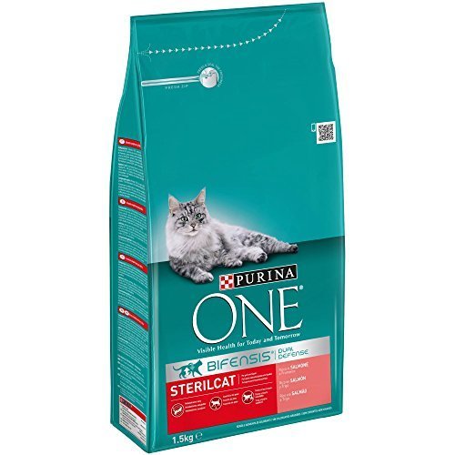 Producto Purina ONE Bifensis Pienso para gatos Esterilizados Salmón y Trigo 1