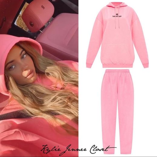 conjunto da balenciaga (bubblegum pink logo fit hoodie)💓