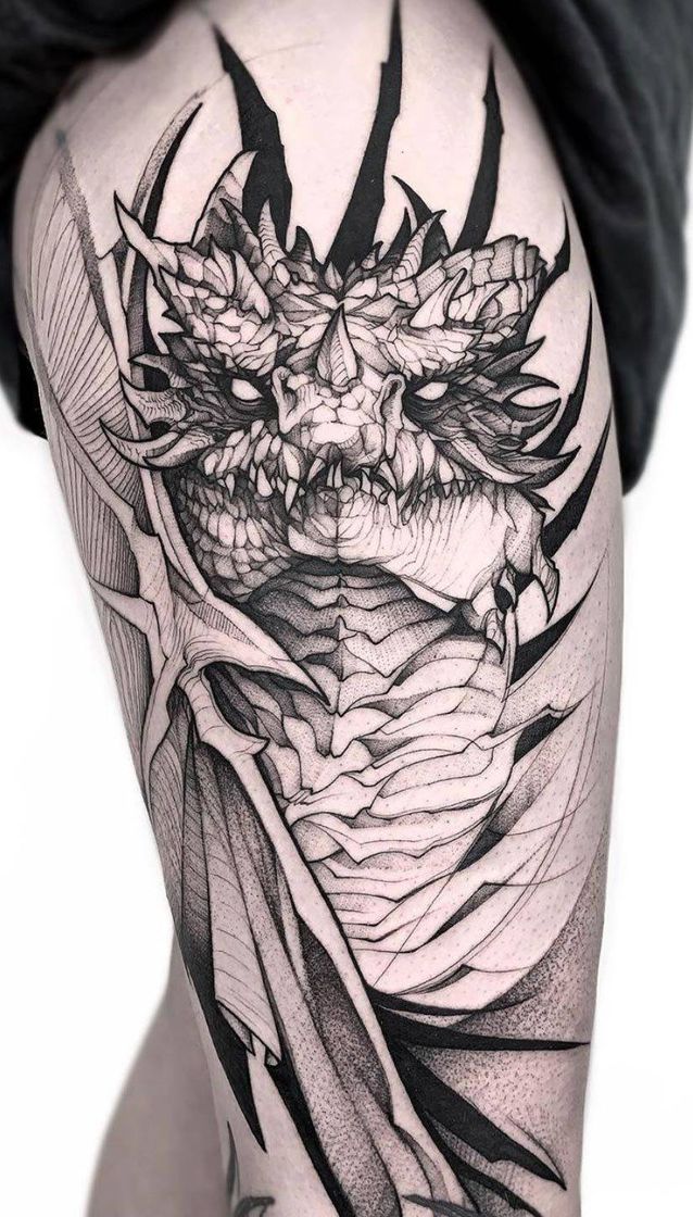 Moda Tattoo Dragão 