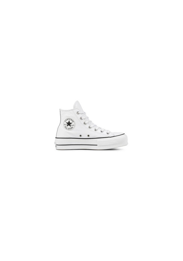 Product Converse altas de cuero en blancas