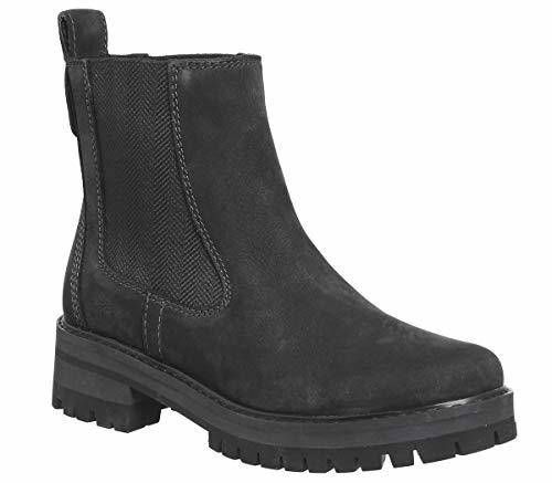 Products Timberland Women's Courmayeur Valley A1J66 Chelsea Boot Black Nubuck-Black-8 Size 8