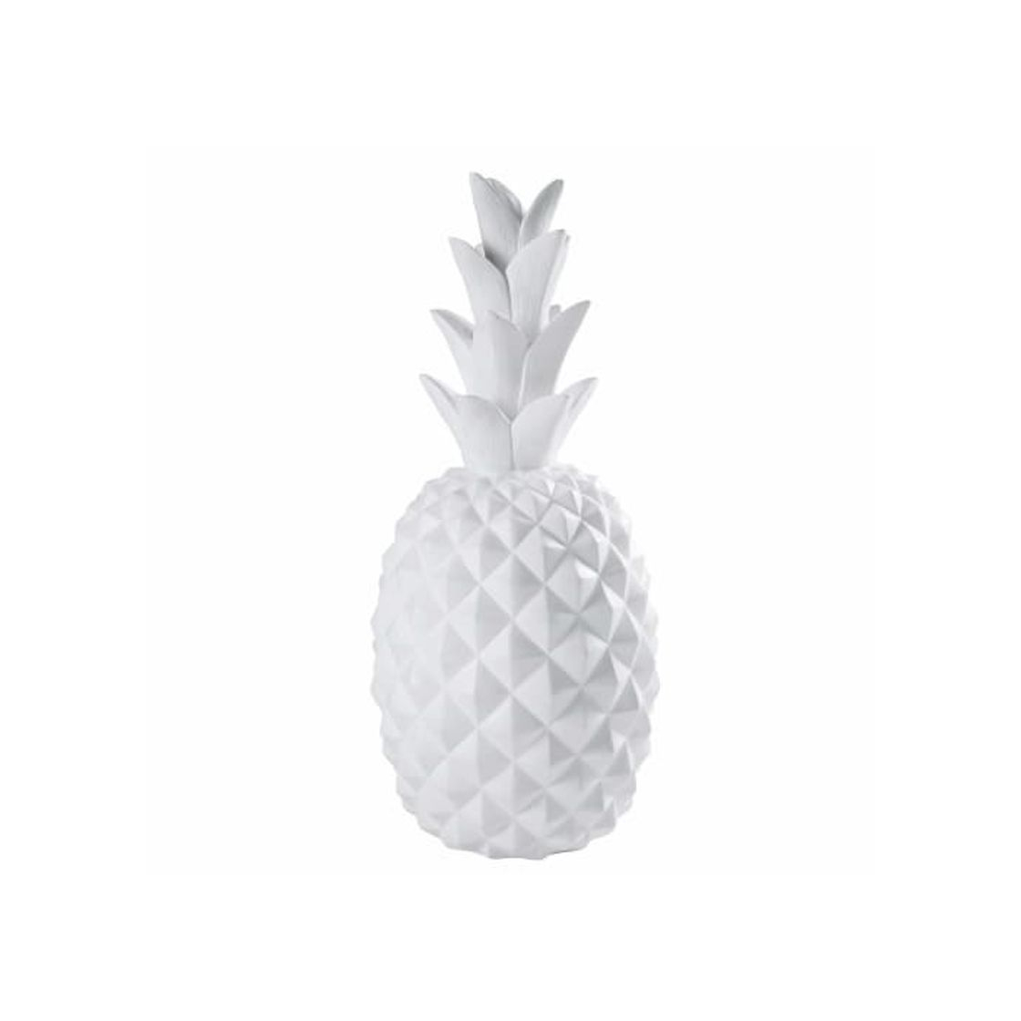 Producto Figura de piña de cerámica blanca 44cm