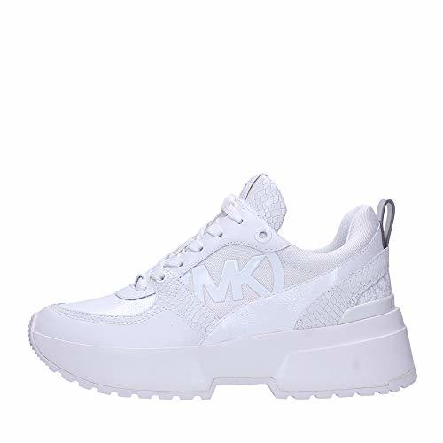 Moda Sneakers Mujeres MICHAEL KORS 43R0BLFE4D White Cuero Tejido Blanco