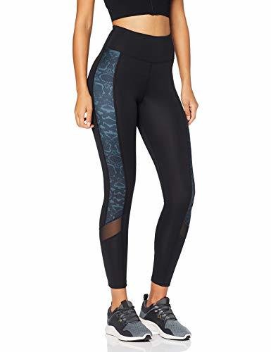 Places AURIQUE BAL1146 Leggings Deporte Mujer, Negro