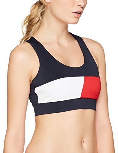 Lugares Tommy Hilfiger TH ATH Bekki Clr Block Bra Top Camiseta sin Mangas,