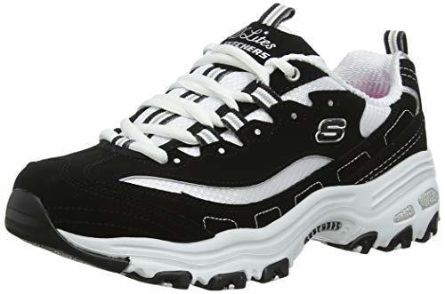 Social Skechers D'LITES-Biggest Fan 11930, Zapatillas para Mujer, Negro