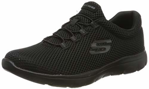 Social Skechers Summits, Zapatillas para Mujer, Negro