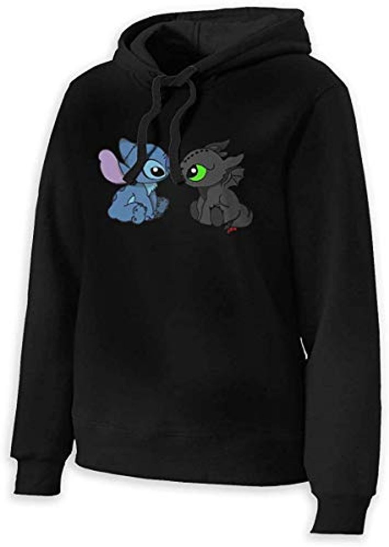 Product GDHGD Stitch and Toothless Woman Sudadera con Capucha para Mujer Sudadera con Capucha de algodón de Manga Larga