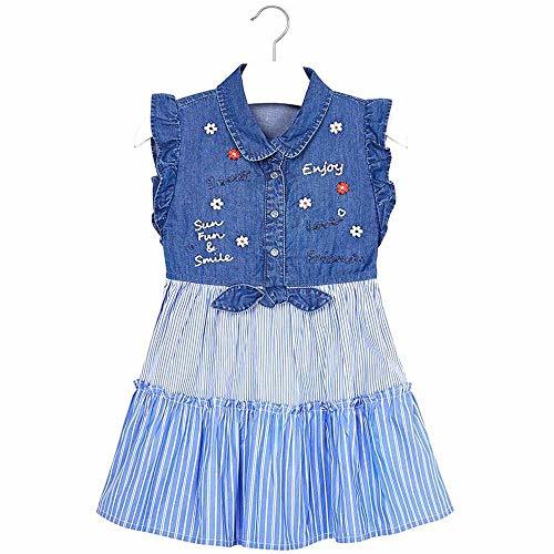 Product Mayoral Vestido Combinado Tejano 2-8 Años