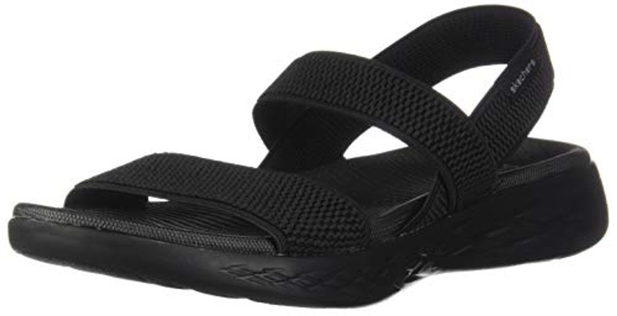 Product Skechers On-The-go 600-Flawless, Sandalias de Talón Abierto para Mujer, Negro