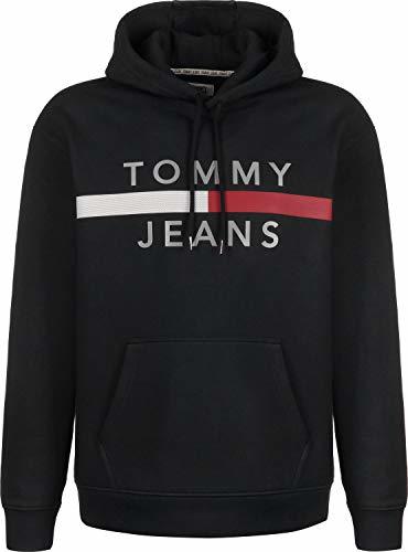 Fashion Tommy Jeans Reflective Flag Sudadera con Capucha tomm yblack